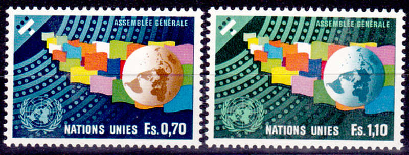 UN GENEVA 1978, 15 Sept. UN GENERAL ASSEMBLY, set, MNH, CV +/-R 40.00 view scan