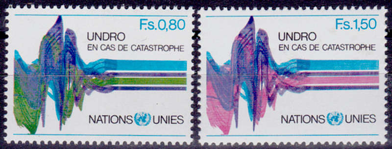 UN GENEVA 1979, 9 March. CATASTROPHE AID, set, MNH, CV +/-R 55.00 view scan