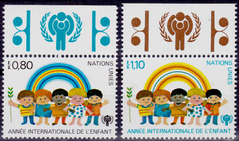 UN GENEVA 1979, 4 May. INTERNATIONAL YEAR OF CHILDREN, set, MNH, CV +/-R 65.00 view scan