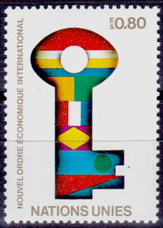 UN GENEVA 1980, 11 Jan. NEW ECONOMIC ORDER, single, MNH, CV +/-R 20.00 view scan