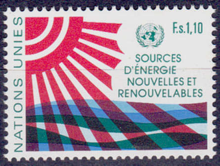 UN GENEVA 1981, 29 May. NEW SOURCES OF ENERGY, single, MNH, CV +/-R 20.00 view scan