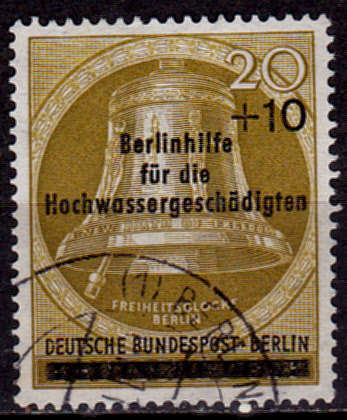 GERMANY BERLIN 1956, 9 Aug. CHARITY STAMP, single, UH, CV +/-R 70.00 view scans