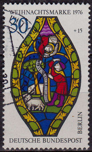 GERMANY BERLIN 1976, 16 Nov. CHRISTMAS STAMPS, single, UH, CV +/-R 10.00 view scans