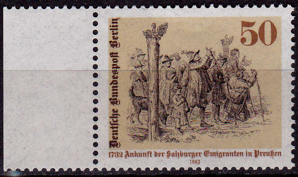 GERMANY BERLIN 1982, 5 May 250th ANNIV SALZBURG, single, MNH, CV +/-R 15.00 view scans