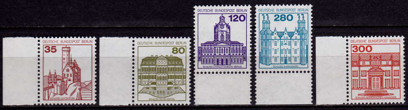 GERMANY BERLIN 1982, 16 June. CASTLES AND PALACES, set, MNH, CV +/-R 200.00 view scans