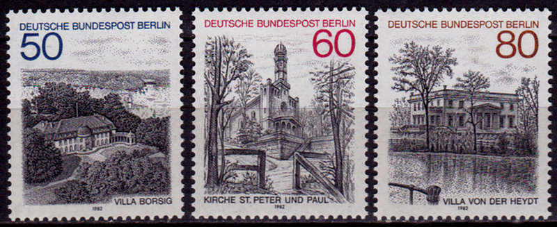 GERMANY BERLIN 1982, 10 Nov. MOTIFS OF BERLIN, set, MNH, CV +/-R 60.00 view scans