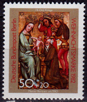 GERMANY BERLIN 1982, 10 Nov. CHRISTMAS STAMPS, single, MNH, CV +/-R 15.00 view scans