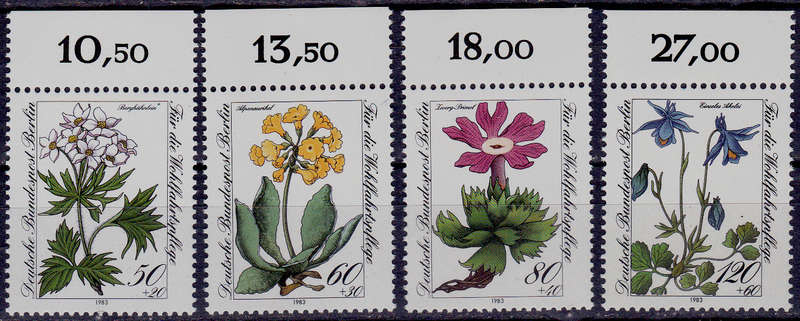 GERMANY BERLIN 1983, 13 Oct. CHARITY STAMPS, set, MNH, CV +/-R 110.00 view scans