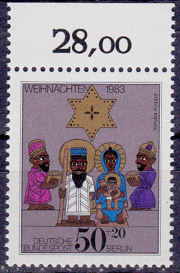 GERMANY BERLIN 1983, 10 Nov. CHRISTMAS STAMP, single, MNH, CV +/-R 20.00 view scans