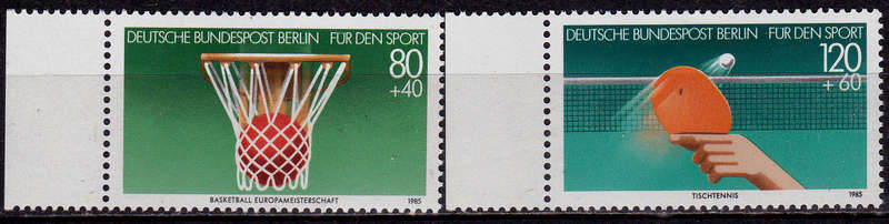 GERMANY BERLIN 1985, 21 Feb. SPORTS, set, MNH, CV +/-R 65.00 view scans