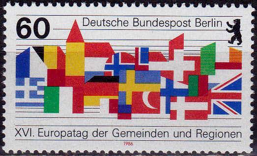 GERMANY BERLIN 1986, 10 April. EUROPEAN COUNCIL, single, MNH, CV +/-R 20.00 view scans