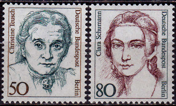 GERMANY BERLIN 1986, 13 Nov. FAMOUS WOMEN, set, MNH, CV +/-R 45.00 view scans