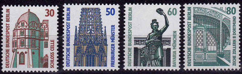 GERMANY BERLIN 1987, 6 Nov. SIGHTSEEINGS, set, MNH, CV +/-R 115.00 view scans