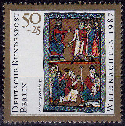 GERMANY BERLIN 1987, 6 Nov. CHRISTMAS STAMPS, single, MNH, CV +/-R 20.00 view scans