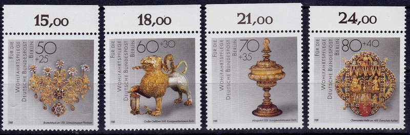 GERMANY BERLIN 1988, 13 Oct. CHARITY STAMPS, set, MNH, CV +/-R 90.00 view scans