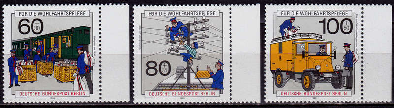 GERMANY BERLIN 1990, 27 Sept. CHARITY STAMPS, set, MNH, CV +/-R 145.00 view scans