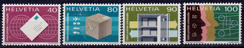 SWITZERLAND UPU 1976, 16 Sept. UPU INSCRIPTION, set, MNH, CV +/-R 50.00 view scans
