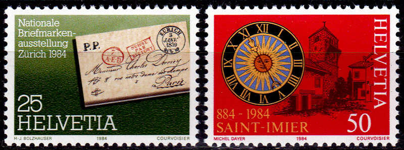 SWITZERLAND 1984, 21 Feb. NABA ZURI 84 ZURICH , set, MNH, CV +/-R 20.00 view scans