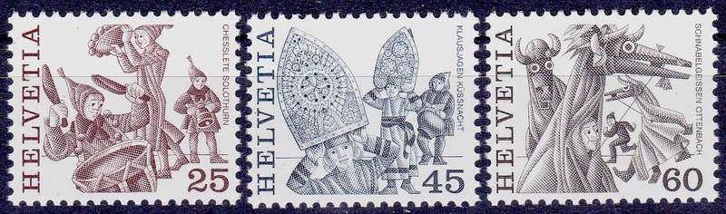 SWITZERLAND 1984, 11 Sept. DEFINITIVE ISSUES, set, MNH, CV +/-R 30.00 view scans