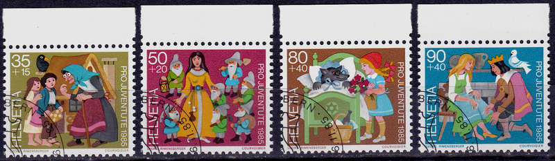 SWITZERLAND 1985, 26 Nov. PRO JUVENTUTE, set, CTO, CV +/-R ?? view scans