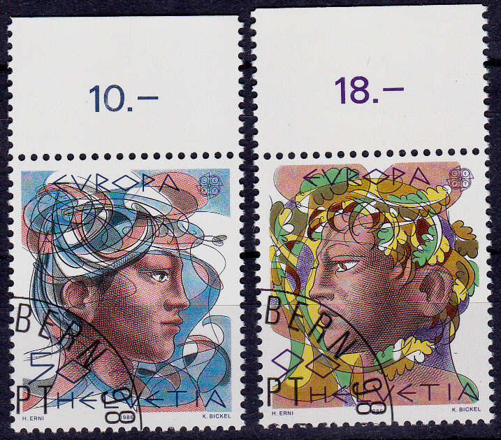 SWITZERLAND 1986, 27 May. EUROPA STAMPS, set, CTO, CV +/-R ?? view scans