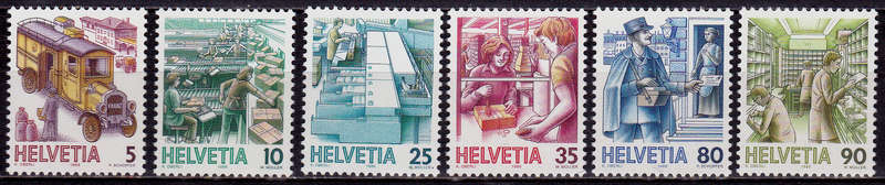 SWITZERLAND 1986, 9 Sept. DEFINITIVE ISSUES, set, MNH, CV +/-R 100.00 view scans