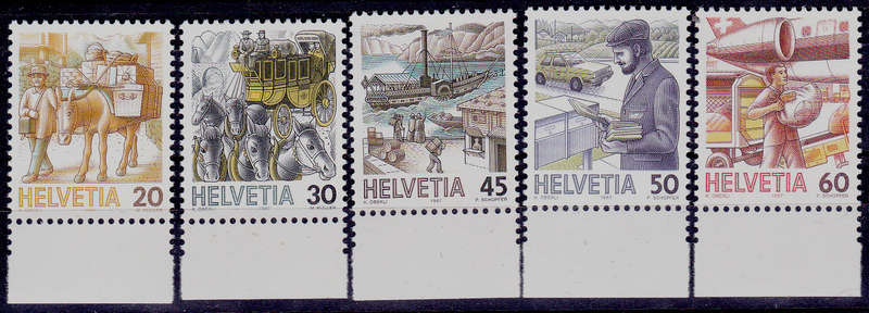 SWITZERLAND 1987, 10 March. DEFINITIVE ISSUES, set, MNH, CV +/-R 55.00 view scans