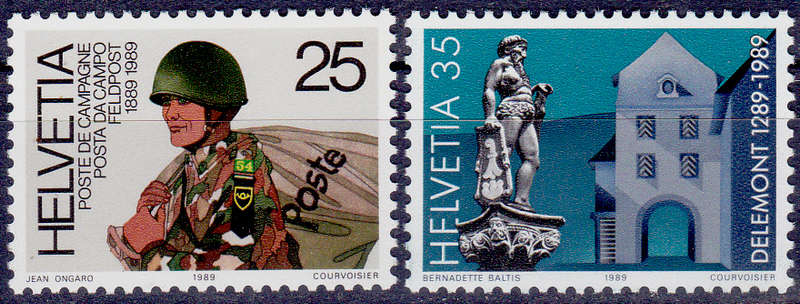 SWITZERLAND 1989, 7 March. ANNIVERSARIES, set, MNH, CV +/-R 20.00 view scans