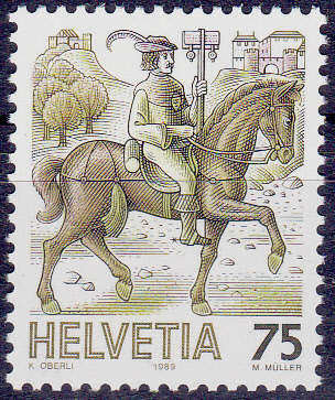 SWITZERLAND 1989, 7 March. DEFINITIVE ISSUE, single, MNH, CV +/-R 15.00 view scans