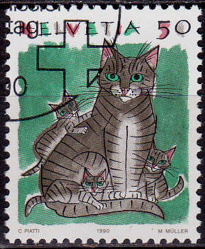 SWITZERLAND 1990, 6 March. DEFINITIVE ISSUE, single, CTO, CV +/-R ?? view scans