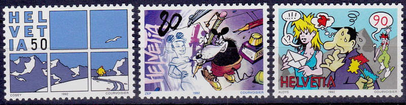 SWITZERLAND 1992, 22 May. COMICS, set, MNH, CV +/-R 50.00 view scans