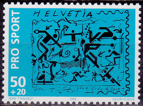 SWITZERLAND 1992, 25 Aug. SPORT HILFE, single, MNH, CV +/-R 20.00 view scans