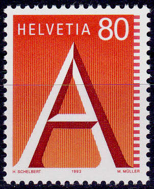 SWITZERLAND 1993, 19 Jan. DEFINITIVE ISSUE, single, MNH, CV +/-R 20.00 view scans