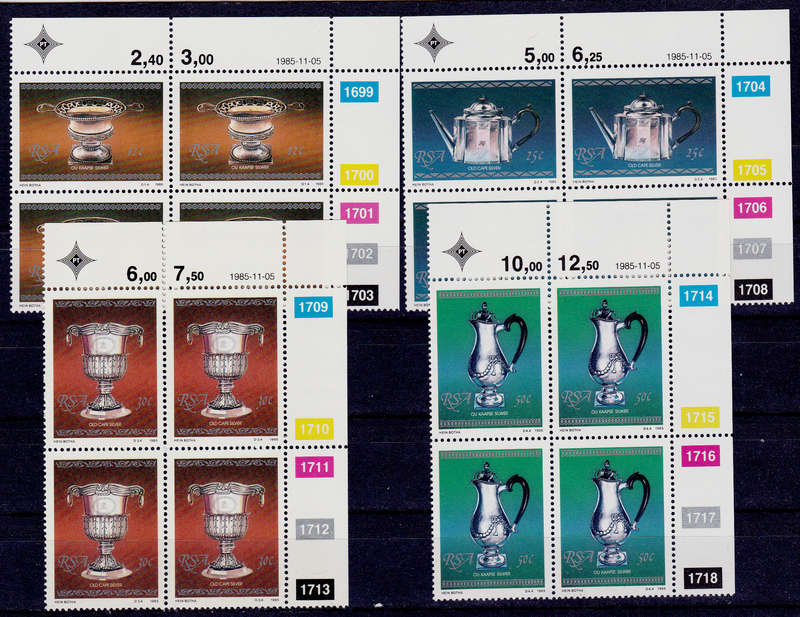 RSA 1985, 5 Nov. CAPE SILVER, set controls, MNH, CV R 40.00 view scans