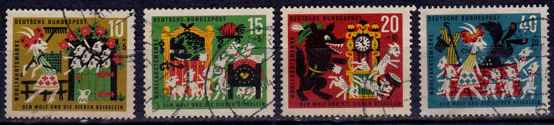 GERMANY 1963, 23 Sept. CHARITY STAMPS FAIRY TALES, set, UH, CV +/-R 40.00 view scans