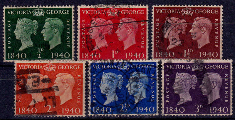 ENGLAND 1940, 6 May. QUEEN VICTORIA and KGVI, set, UH, CV +/-R 110.00 view scans