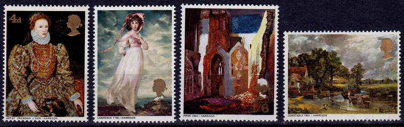 ENGLAND 1968, 12 Aug. PAINTINGS, set, MNH, CV +/-R 20.00 view scans