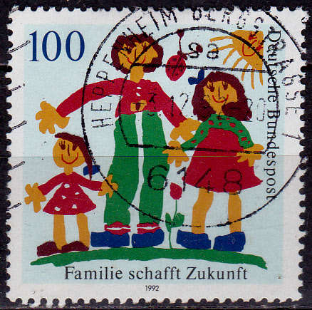 GERMANY 1992, 16 July. FAMILY FUTURE, single, UH, CV+/- R 10.00 view scans