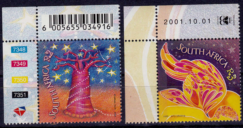 RSA 2001, 1 Oct. CHRISTMAS, set, MNH, CV R 50.00, view scans
