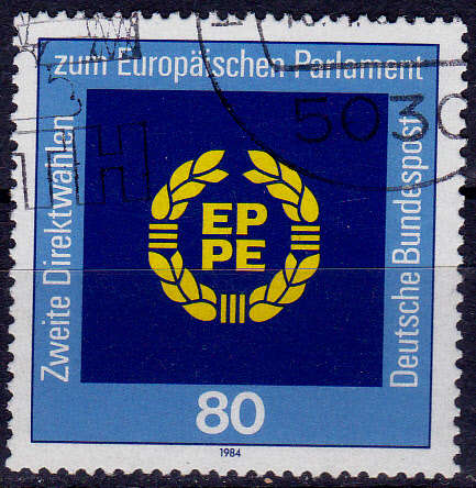 GERMANY 1984, 12 April. ELECTION TO EUROPEAN PARLIAMENT, single, UH, CV+/- R 10.00 view scans