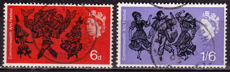 ENGLAND 1965, 1 Sept. 1st COMMONWEALTH ARTS FESTIVAL, set, UH, CV +/-R 25.00 view scans