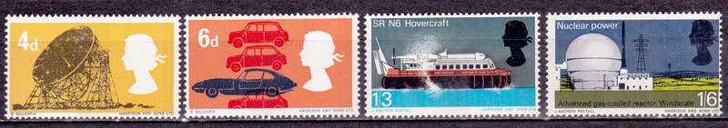 ENGLAND 1966, 19 Sept. BRITISH TECHNOLOGY, set, MNH, CV +/-R 30.00 view scans