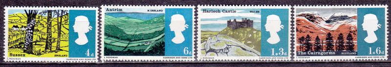 ENGLAND 1966, 2 May. LANDSCAPES, set, MNH, CV +/-R 20.00 view scans