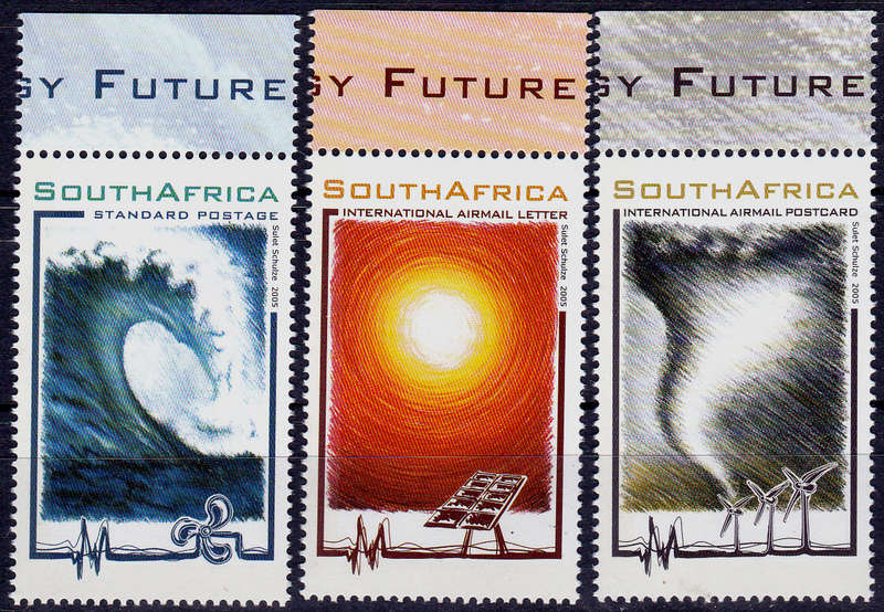 RSA 2005, 26 Sept. SHAPING THE FUTURE ENERGY, set, MNH, CV R 115.00 view scans