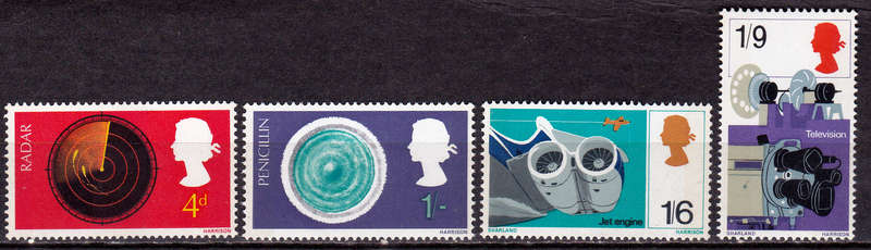 ENGLAND 1967, 19 Sept. BRITISH DISCOVERIES, set, MNH, CV +/-R 20.00 view scans