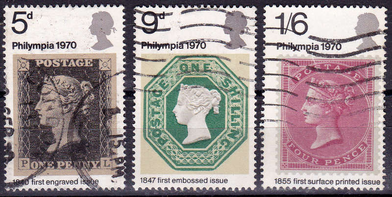 ENGLAND 1970, 18 Sept. PHILYMPIA STAMP EXHIBITION, LONDON, set, UH, CV +/-R 25.00 view scans