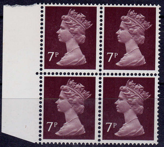 ENGLAND 1975, 15 Jan. QUEEN ELIZABETH II, single block, MNH, CV +/-R 40.00 view scans
