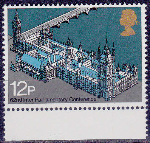 ENGLAND 1975, 3 Sept. 62nd INTER-PARLIAMENTARY CONFERENCE, single, MNH, CV +/-R 10.00 view scans