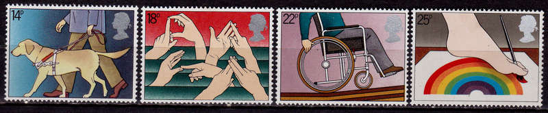 ENGLAND 1981, 25 March. INTERNATIONAL YEAR DISABLED, set, MH, CV +/-R 35.00 view scans