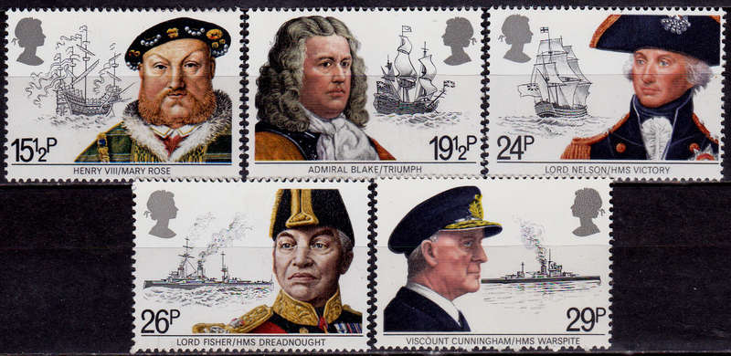 ENGLAND 1982, 16 June. BRITISH MARINERS, set, MNH, CV +/-R 70.00 view scans
